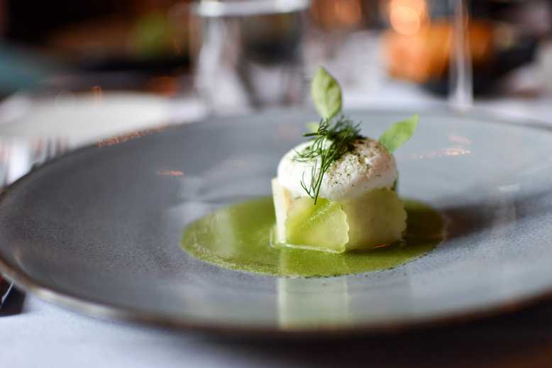 komkommer, sneeuwkrab en vanille