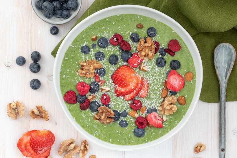 zomerse groene smoothiebowl
