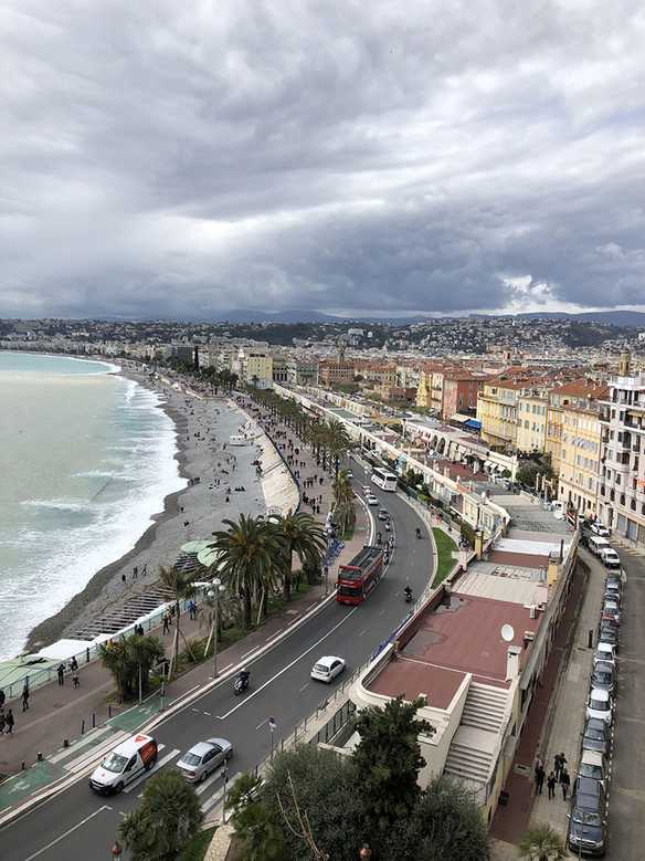 Vanaf het kasteel in Nice