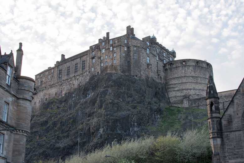 het kasteel in Edinburgh