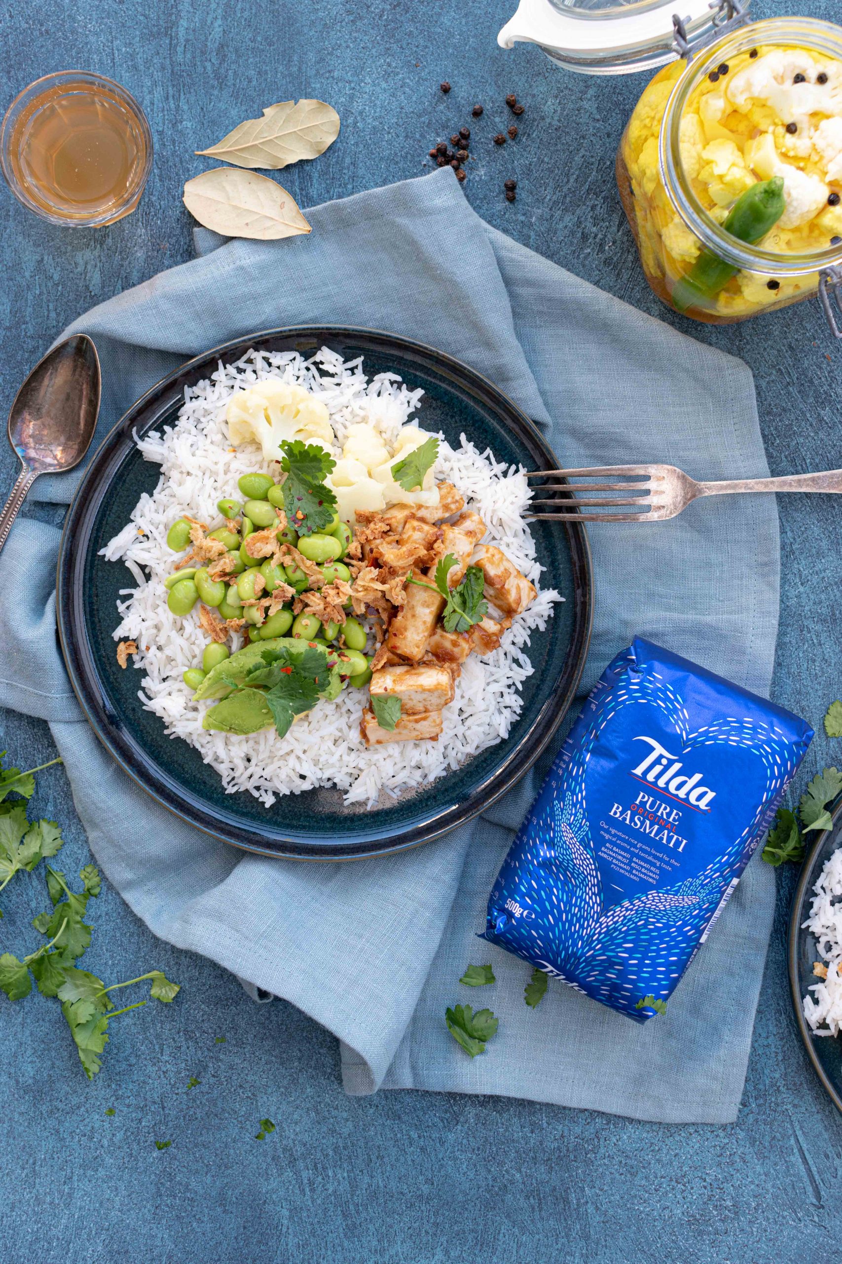 tofu teriyaki rice bowl