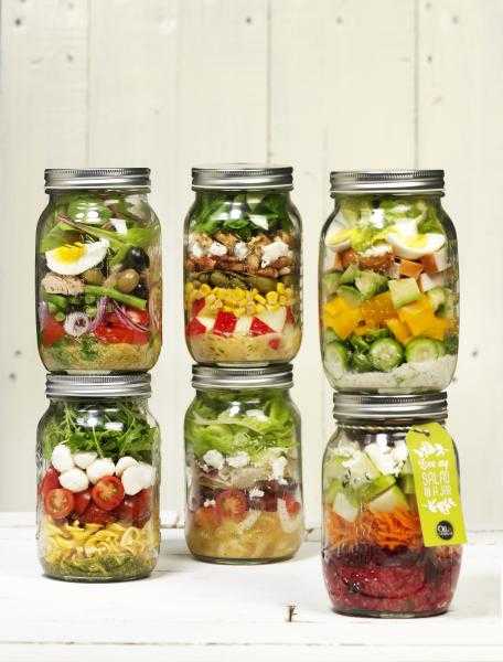 8 x salade in een pot