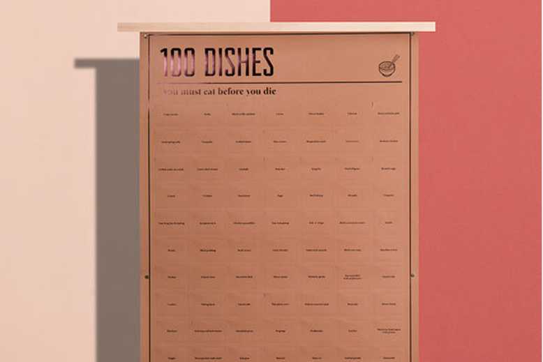 100 dishes poster