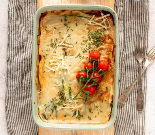 Vegetarische lasagne met courgette Vegetarische lasagne met courgette