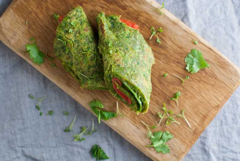 spinaziewraps met zalm